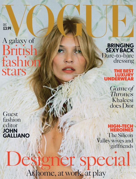  Kate Moss para a Vogue UK dezembro 2013